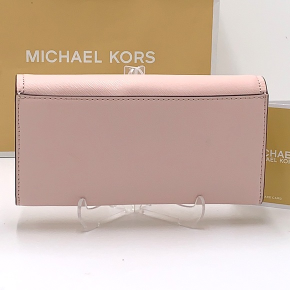 NWT MICHAEL KORS MIMI LARGE BIFOLD WALLET POWDER BLUSH COLOR - Picture 3 of 16